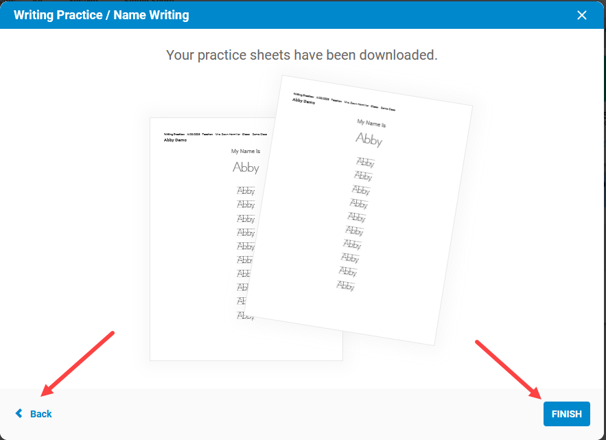 Choose Handwriting Worksheet Sets by Style