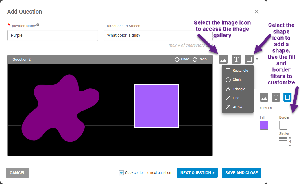 Creating Tests – ESGI Support