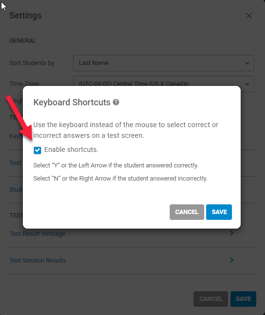 Keyboard Shortcuts – ESGI Support